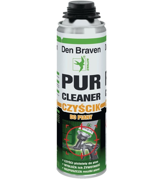 Czyścik do piany poliuretanowej PUR CLEANER 500ml DEN BRAVEN