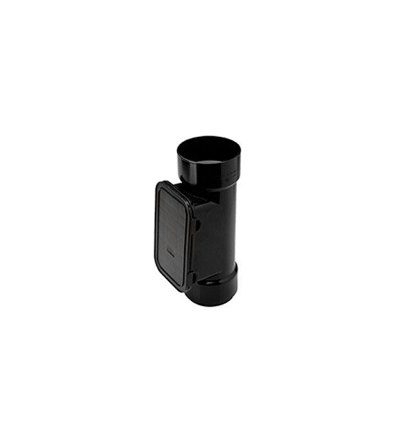 Czyszczak 110 z kratką, Kanion PVC czarny WAVIN