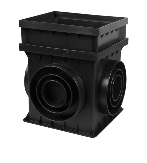 Podwyższenie studni podwórzowej 250x220x100mm czarne