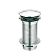 MCALPINE Spust umyw. klik-klak  DEKORACYJNY 11/4 x60mm z małą nakrętką bez przelewu CHROM