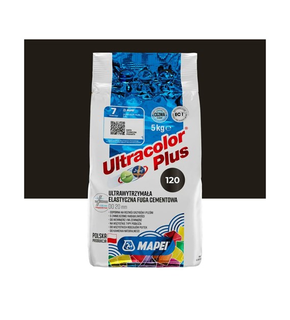 Fuga elastyczna Mapei Ultracolor Plus 120 czarna 5 kg