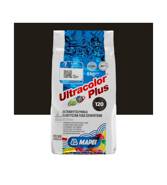 Fuga elastyczna Mapei Ultracolor Plus 120 czarna 5 kg