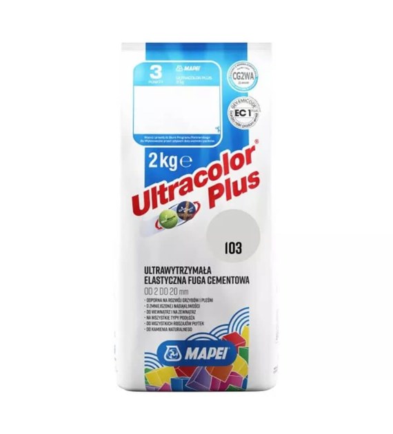 Fuga elastyczna Mapei Ultracolor Plus 103 księżycowy biały 2 kg