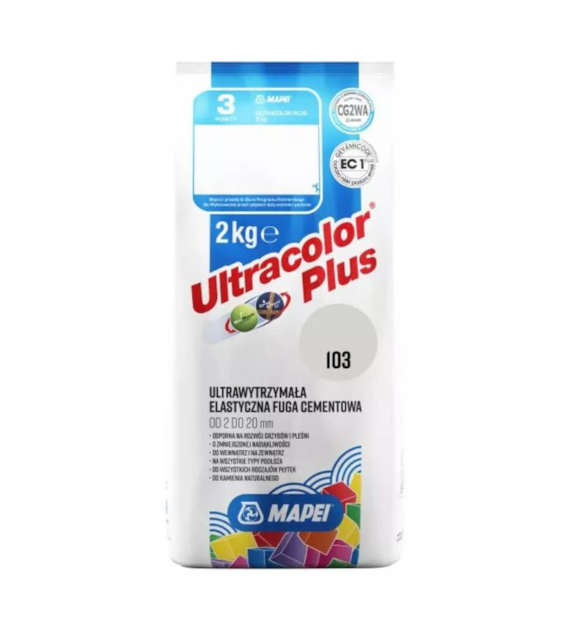Fuga elastyczna Mapei Ultracolor Plus 103 księżycowy biały 2 kg