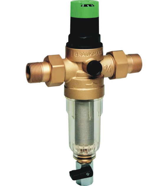Filtr mini-plus z regulatorem ciśnienia, 3/4  ( DN20 ), z opłukiwaniem RESIDEO