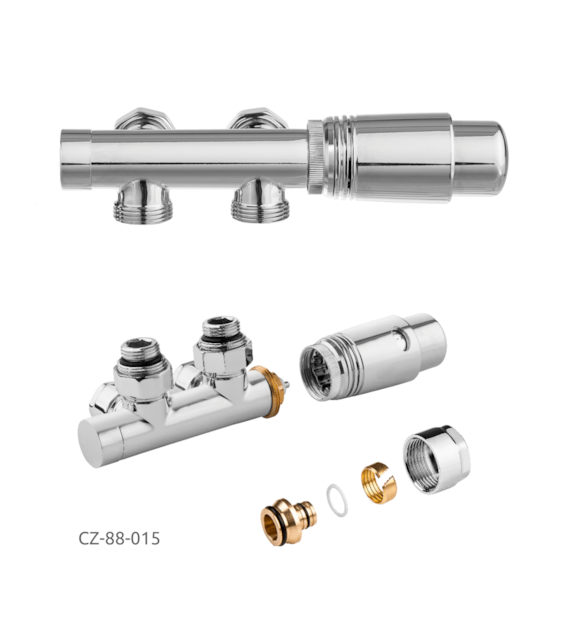 INVENA Zestaw dolnego połaczenia CZ-88-015-S CHROM