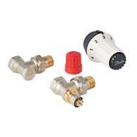SET RA kątowy 3-elementowy zestaw termostatyczny DANFOSS