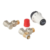 SET RA kątowy 3-elementowy zestaw termostatyczny DANFOSS
