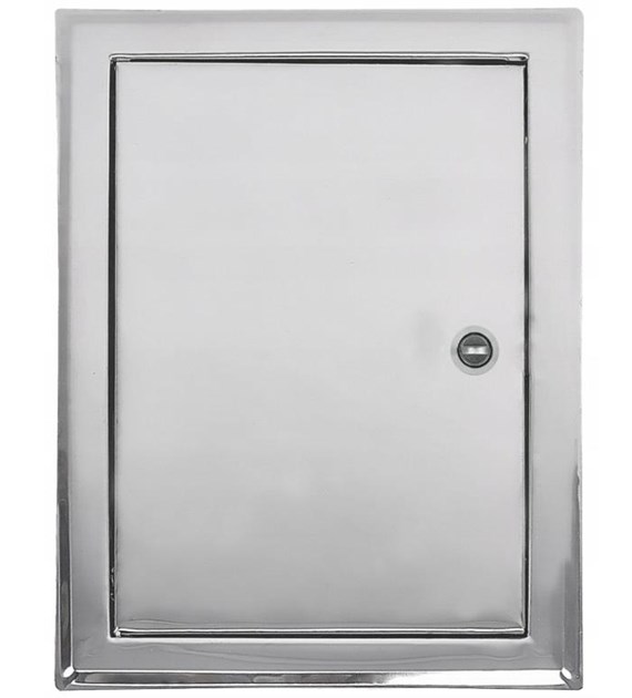 Wyczystka kominowa 140x140mm, chromowa VENTIKA