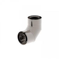 Kolano dwuścienne 80/125 90st SREBRNE SPIROFLEX