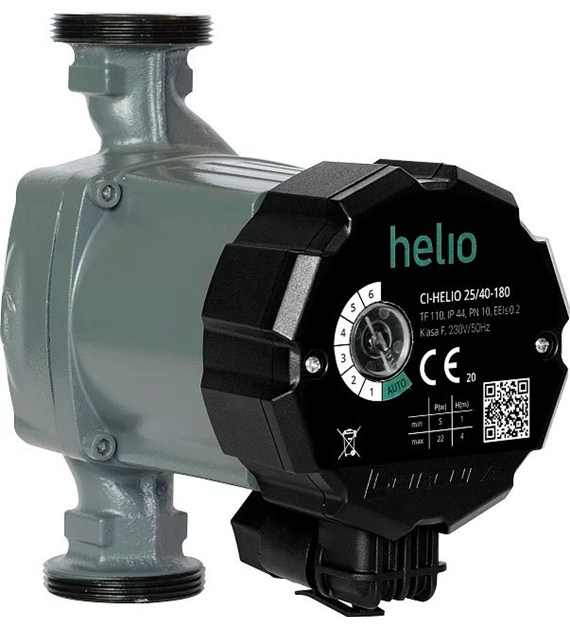 CIRCULA-HELIO-POMPA ELEKTRONICZNA C.O. 25/60 130MM Z WTYCZKĄ