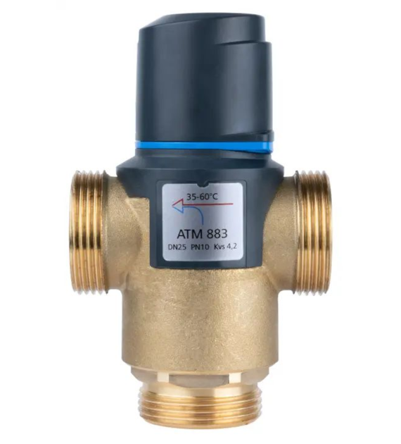 Termostatyczny zawór mieszający ATM 883, DN25, G1 1/4 , 35÷60°C, Kvs 4,2 m3/h AFRISO