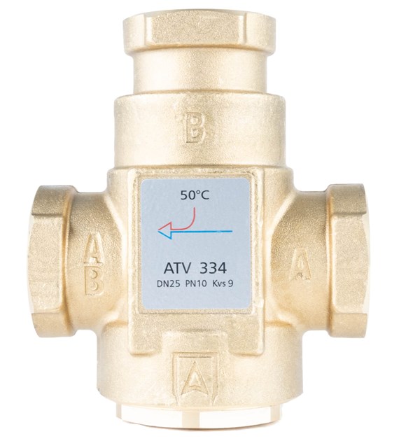 Zawór temperaturowy ATV 335, DN25, Rp1 , kvs 9, 55°C AFRISO