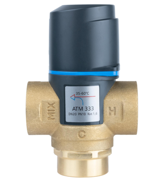 Termostatyczny zawór mieszający ATM 333, DN20, Rp3/4 , 35÷60°C, Kvs 1,6 m3/h AFRISO
