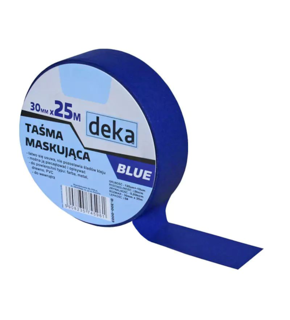 Taśma malarska BLUE 30mm*25M DEKA