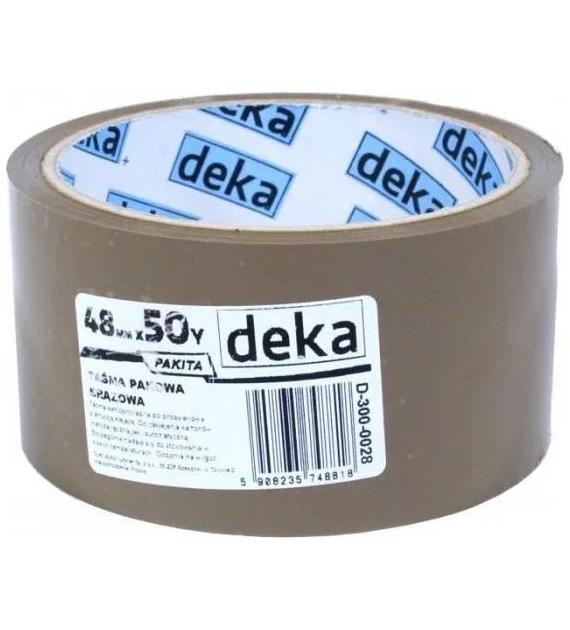Taśma pakowa PAKITA brązowa 48mm x 50m DEKA