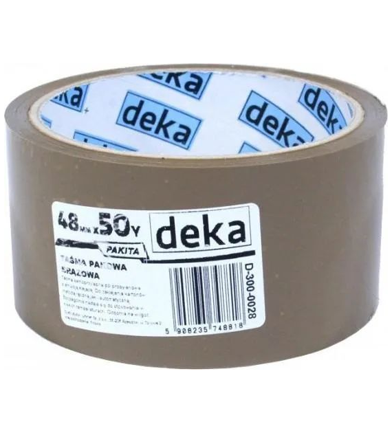 Taśma pakowa PAKITA brązowa 48mm x 50m DEKA