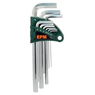 Komplet Kluczy Imbusowy HEX typ L(9szt) średni EPM