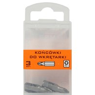 Końcówki do wkrętarki 25mm 3szt. PZ1