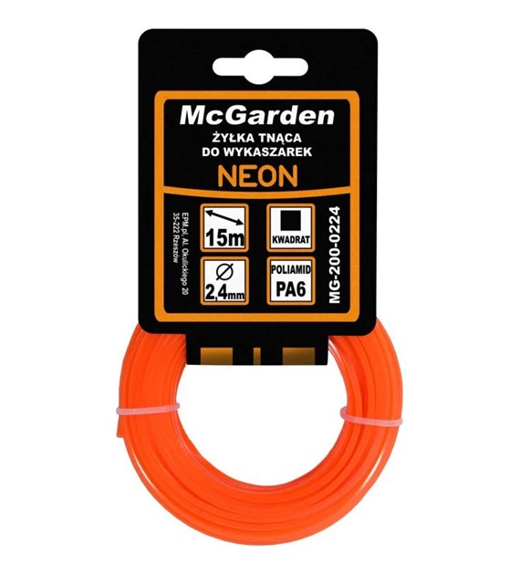 Żyłka do wykaszarki kwadrat NEON 2,7mm 15m