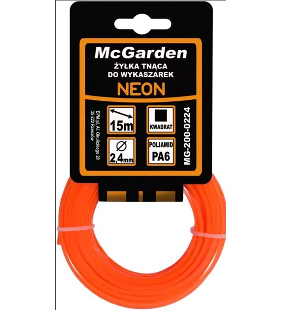 Żyłka do wykaszarki kwadrat NEON 3,0mm 15m