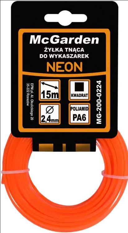 Żyłka do wykaszarki kwadrat NEON 3,0mm 15m