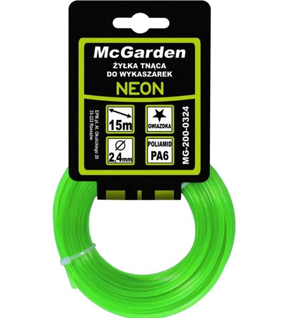 Żyłka do wykaszarki gwiazdka NEON 2,0mm 15m