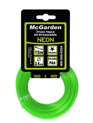 Żyłka do wykaszarki gwiazdka NEON 2,4mm 15m