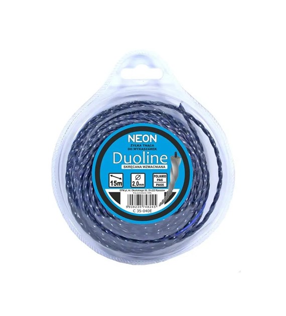 Żyłka do wykaszarki skręcana wzmacniana duoline 2,0mmx15m