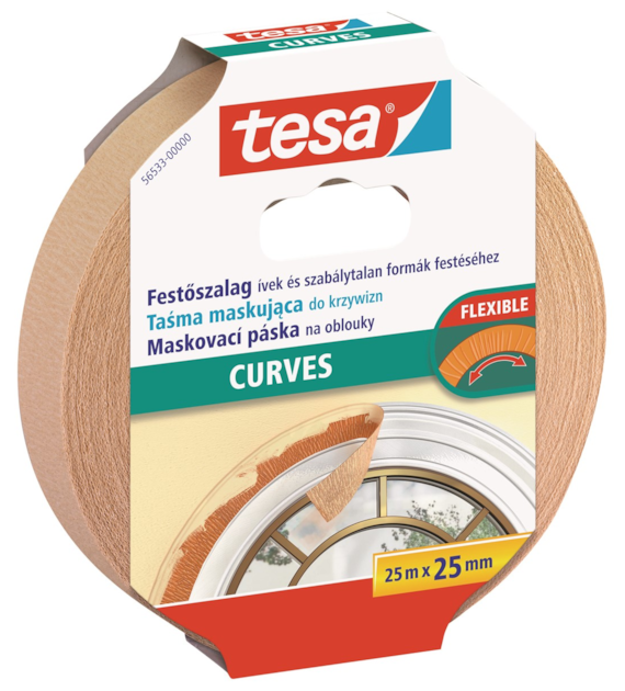 Tesa Taśma maskująca  do krzywizn do wewnątrz 25mmx25m