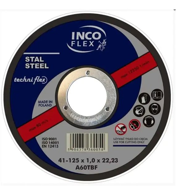 Tarcza płaska T1A 125x1,6x22