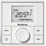 RC200 Regulator pokojowy lub pogodowy z wyświetlaczem LCD: BUDERUS