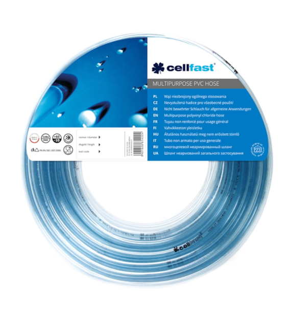 Wąż igielitowy ogólnego stosowania 8x1,5mm (cena za 1 mb) ( zwój 50 mb ) CELLFAST