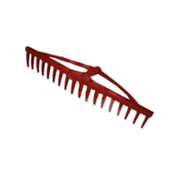 Grabie plastikowe 18 zębów bez trzonka 60cm fi 28mm PROLINE