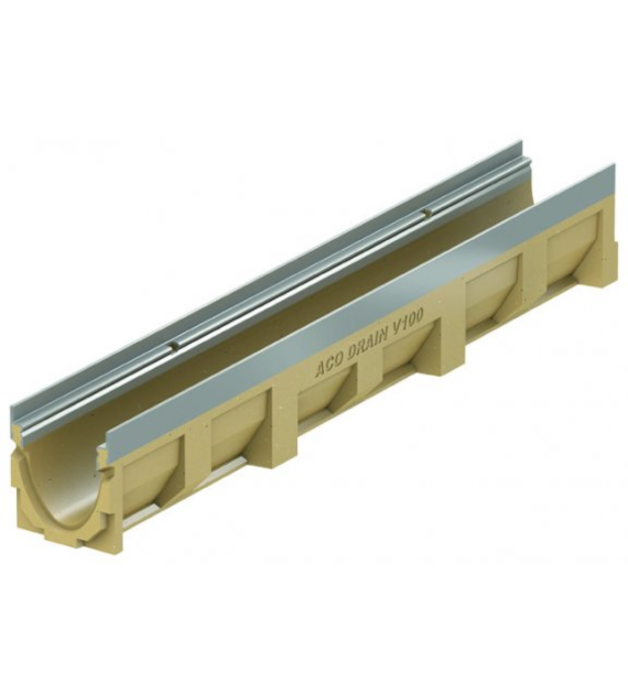 ACO Multiline V100S koryto kr.ocynk. Typ 0.0 dł.100cm H=15,0cm polimerbeton