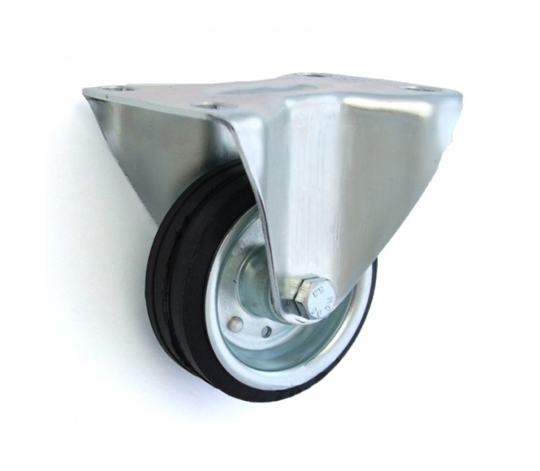 Koło 80mm d-80 stałe metalowo-gumowe 4/12 ZABI