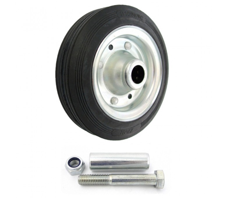 Koło 160mm d-160 metalowo-gumowe 41 ZABI