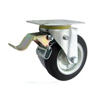 Koło obrotowe z hamulcem - 160mm - metal-guma - 45H ZABI