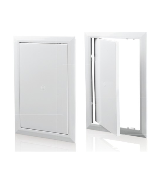 Drzwiczki rewizyjne plastikowe, wew. 123x123 mm, białe VENTIKA