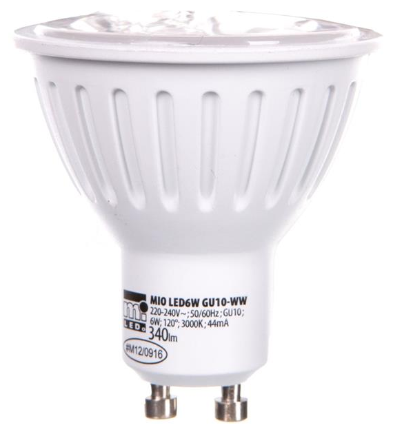 Żarówka LED GU10 6W MIO LED6W GU10-WW 430lm ciepłobiała 30190