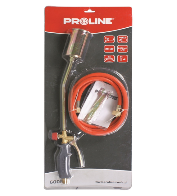 Palnik dekarski z dyszą 50mm wąż 2m PROLINE