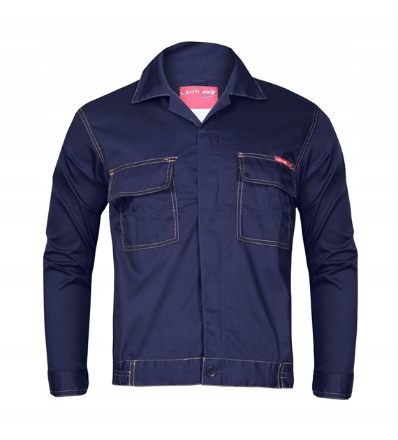 Ubranie ochronne granatowe komplet (bluza, ogrodniczki) 2XL LAHTI PRO