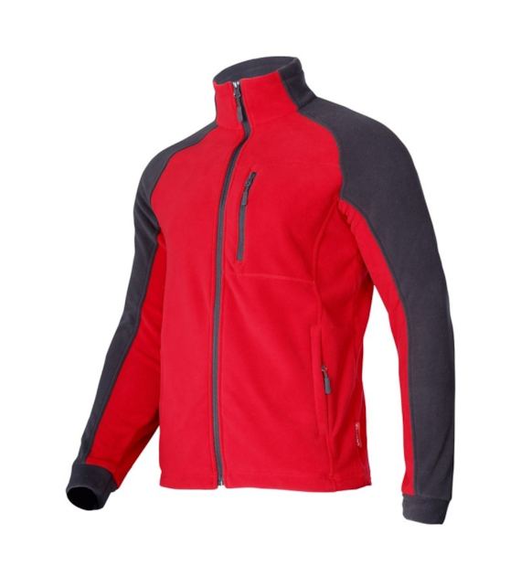 Bluza polarowa czerwono-szara 3XL LAHTI PRO