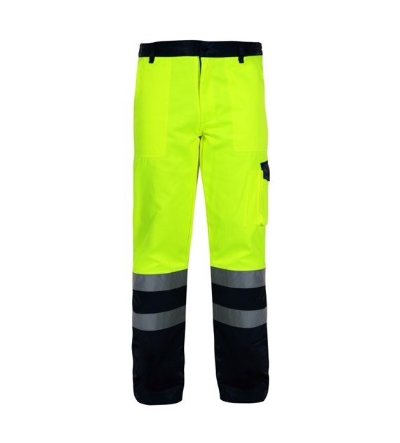 Spodnie ostrzegawcze robocze, letnie, żółte XL LAHTI PRO