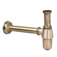 MCALPINE Syfon umywalkowy butelkowy 11/4 x32mm bez spustu ANTYCZNY MOSIĄDZ