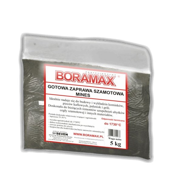 BORAMAX Gotowa zaprawa szamotowa 5kg