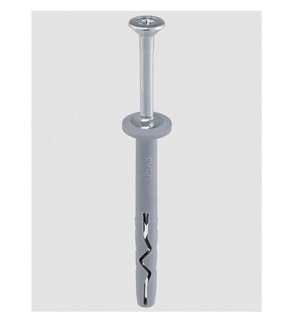 Kołki szybkiego montażu z kołnierzem, PZ-2 (40 szt. ) 6x60x3.9x65 WKRĘT-MET