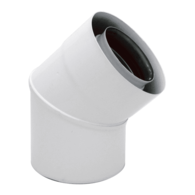 Kolano dwuścienne 60/100 90st (nv) BIAŁE SPIROFLEX