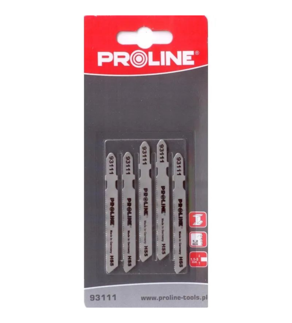 Brzeszczot do wyrzynarki do metalu HSS 50x75 21TPI-1,2mm 5 szt PROLINE