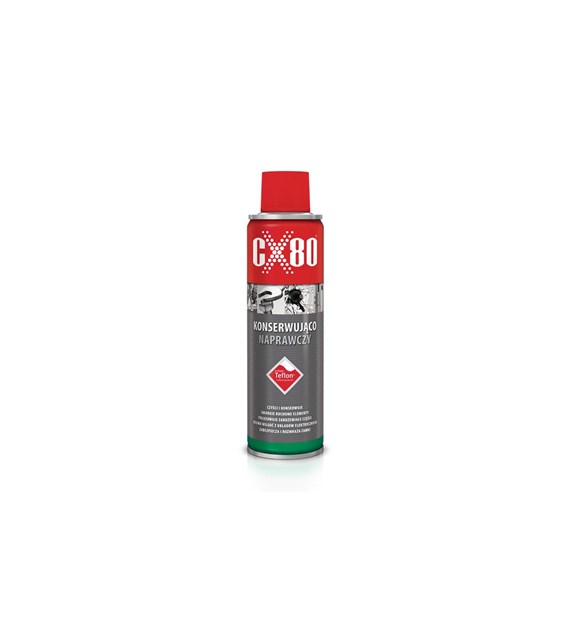 CX80 Konserwująco-Naprawczy 250ml Teflon Duo Spray - preparat wielozadaniowy z teflonem